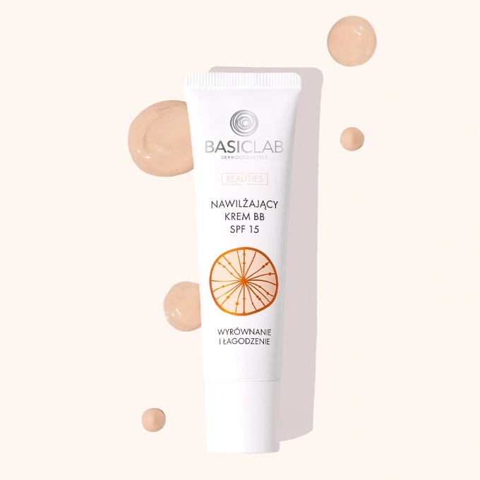 BasicLab Nawilżający krem BB SPF 15 – 110 Light, 33 ml
