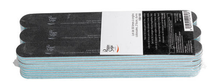 Pack Of 30 2-Way Gigant Nail Files Coarse komplet dużych pilników do paznokci dwustronnych 100/180 czarny 30szt