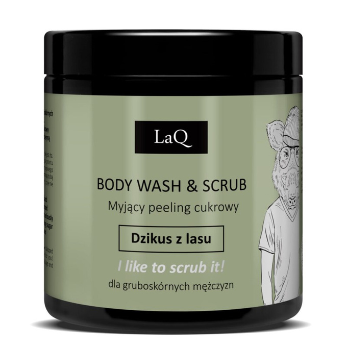 LaQ DZIKUS Z LASU myjący peeling cukrowy, 220 g