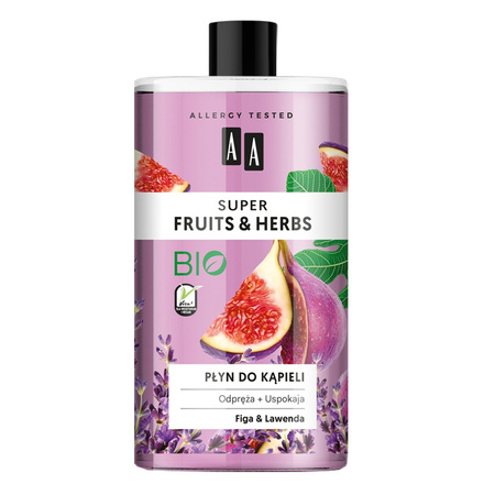 Super Fruits & Herbs płyn do kąpieli Figa i Lawenda 750 ml
