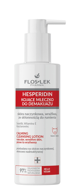 Floslek Mleczko do demakijażu skóra naczynkowa, wrażliwa 175ml