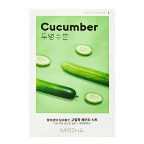 MISSHA Airy Fit Sheet Mask, maseczka w płachcie Cucumber, 1 szt