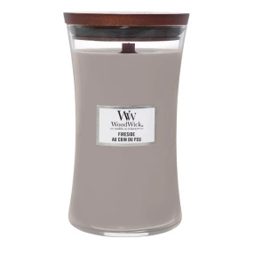 WoodWick Fireside – świeca duża, 600 g