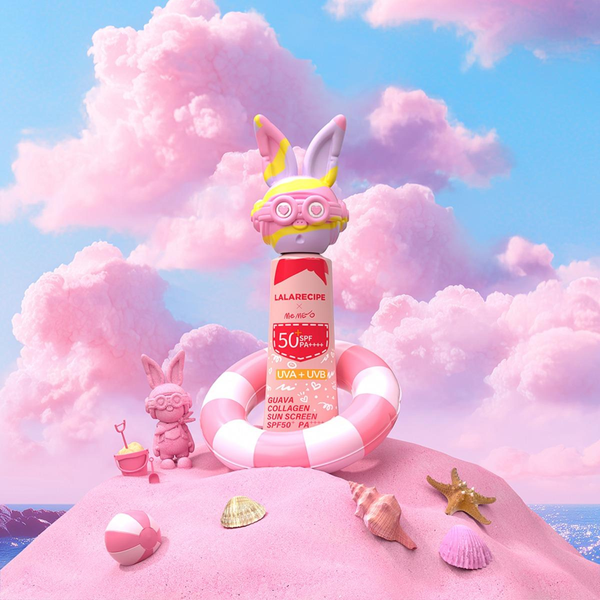 Lala Recipe Guava Collagen Sun Screen SPF50+ Wygładzający krem przeciwsłoneczny 50 ml