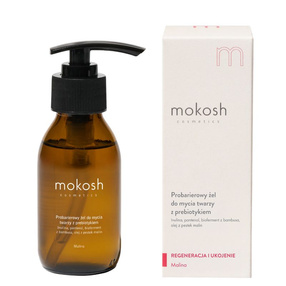Mokosh Probarierowy żel do mycia twarzy z prebiotykiem Malina, 90 ml