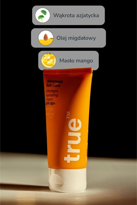 true™ men skin care Ultralekki nawilżający krem SPF 50+, 50 ml
