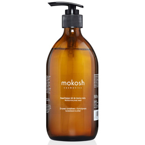 Mokosh Nawilżający żel do mycia ciała Drzewo sandałowe z bursztynem, 500 ml