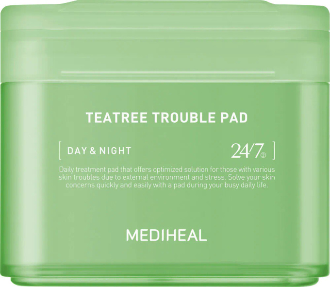 MEDIHEAL Teatree Trouble Pad Płatki do twarzy, 100 szt