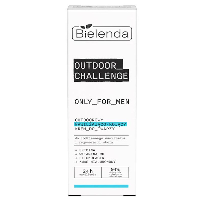 Bielenda  Only for men Outdoor challenge Outdoorowy nawilżająco - kojący krem do twarzy, 50 ml