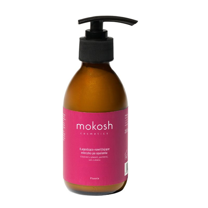 Mokosh Piwonia Łagodząco-nawilżające mleczko po opalaniu, 200 ml