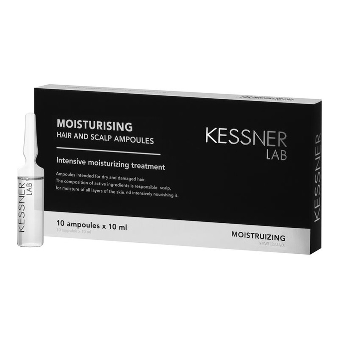 Kessner Lab Moisturising ampułki do skóry głowy i włosów, 10 x 10 ml