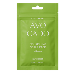 RATED GREEN Cold Press Avocado Odżywcza kuracja do zmęczonej skóry głowy z awokado i bananem 50 ml