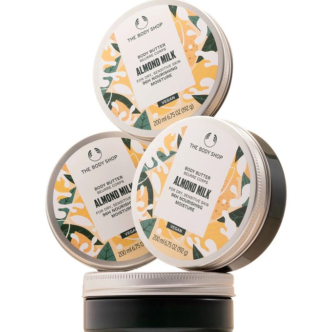 The Body Shop Masło do ciała Almond Milk, 200 ml
