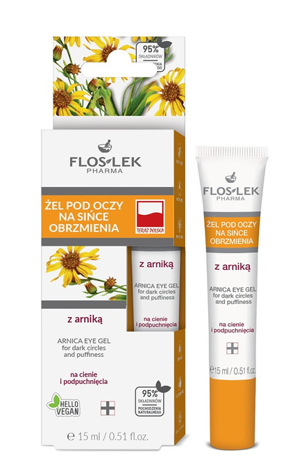 Floslek Żel pod oczy na sińce, obrzmienia z arniką 15 ml