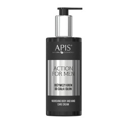 Apis Odżywczy Krem do ciała i dłoni Action for Men 300 ml