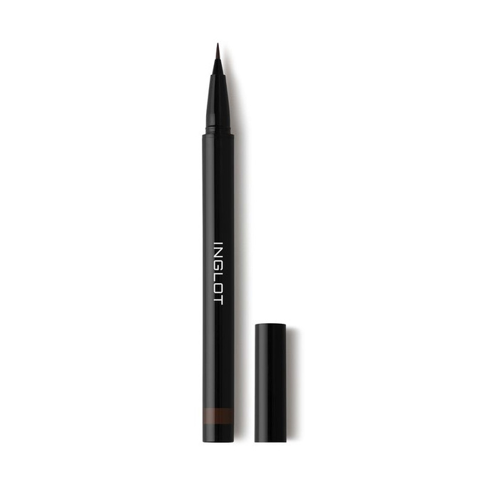 INGLOT Pisak do brwi i oczu - Dark Brown 02, 0,5 ml