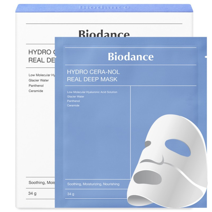 BIODANCE Hydro Cera-Nol Real Deep Mask Hydrożelowa maska w płachcie, 4 szt