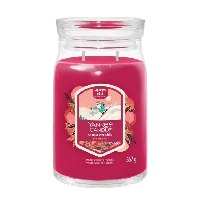 Yankee Candle Signature – Świeca duża Santa on Skis, 567 g