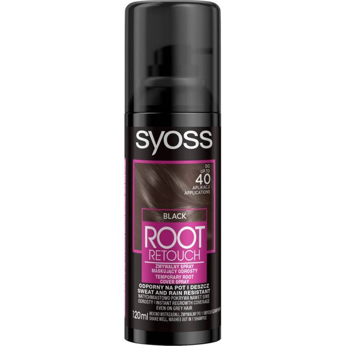 Root Retouch spray do maskowania odrostów Czarny 120 ml