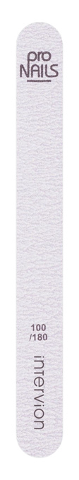 intervion Pilnik do paznokci prosty 100/180 PRO NAILS