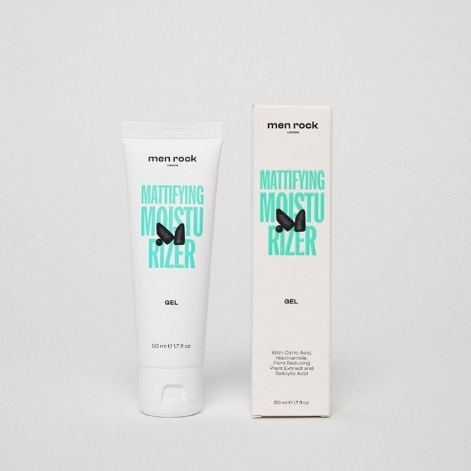 Men Rock Matujący żel nawilżający dla mężczyzn, 50 ml