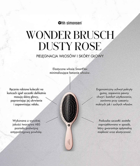 HH SIMONSEN Szczotka Wonder Brush, Rose