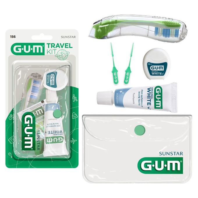GUM TRAVEL Zestaw podróżny do higieny jamy ustnej