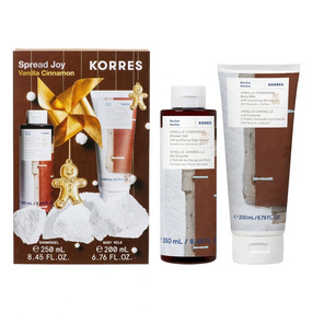 Korres Zestaw Vanilla Cinnamon Żel pod prysznic + Mleczko do ciała