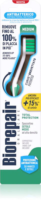 Biorepair Total Medium Szczoteczka do zębów, średnia, 1 szt.