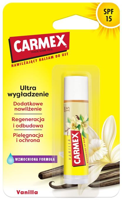 Carmex Vanilla nawilżający balsam do ust w sztyfcie 4,25 g