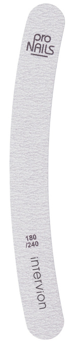 intervion Pilnik do paznokci banan 180/240 PRO NAILS