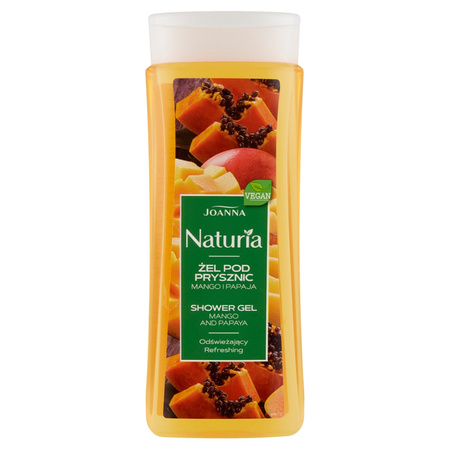Naturia odświeżający żel pod prysznic Mango i Papaja 300 ml