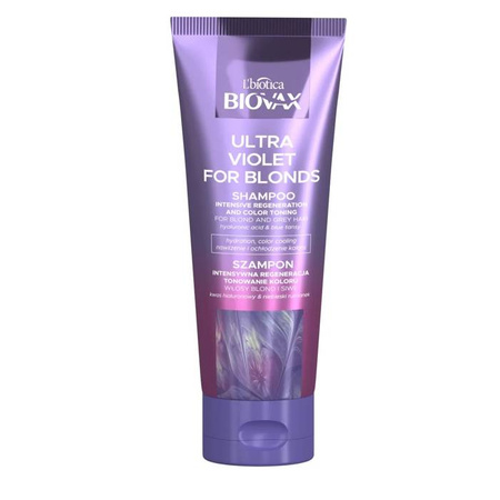 Ultra Violet intensywnie regenerujący szampon tonujący do włosów blond i siwych 200 ml