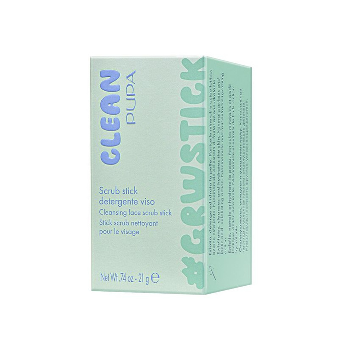 PUPA Milano CLEAN Oczyszczający peeling do twarzy w sticku, 21 g