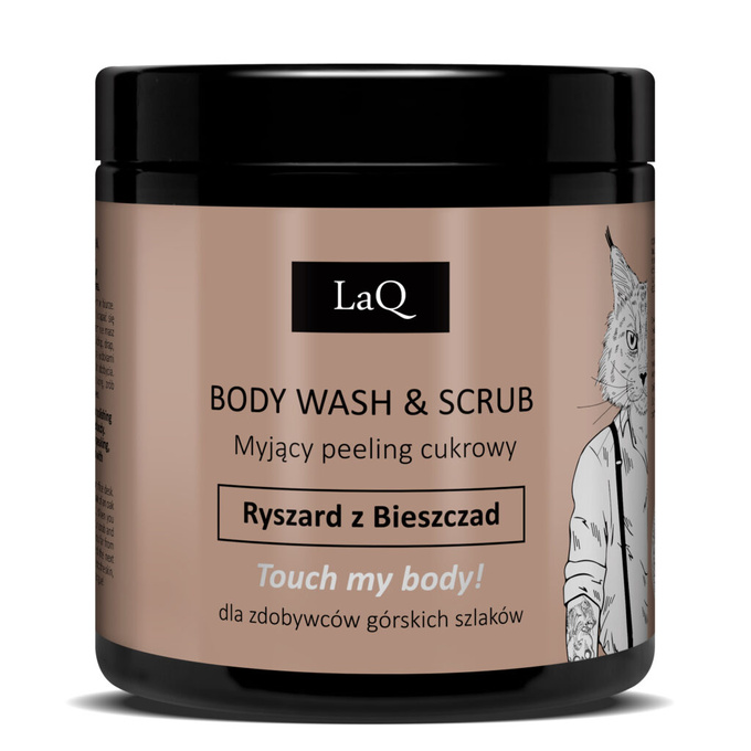 LaQ RYSZARD Z BIESZCZAD myjący peeling cukrowy, 220 g