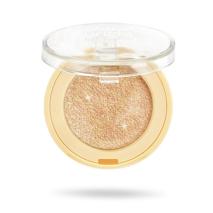 PUPA Milano Shine Bright Cień do powiek - 002 Pure Gold, 1,6 g