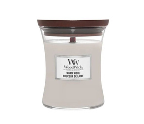 Woodwick - WARM WOOL - świeca średnia 275 g