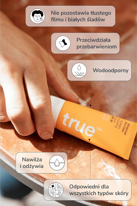 true™ men skin care Ultralekki nawilżający krem SPF 30, 50 ml