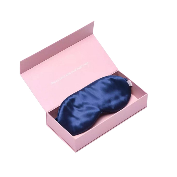 SLAAP Jedwabna opaska na oczy do spania granat