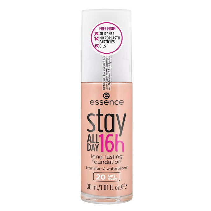 Essence Stay All Day 16H Long-Lasting Foundation długotrwały podkład do twarzy 20 Soft Nude 30ml