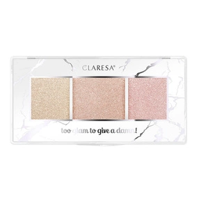 Claresa Too Glam To Give A Damn paleta rozświetlaczy 12 Golden Glow 12.5g