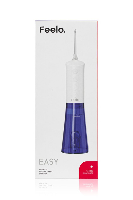FEELO EASY Irygator bezprzewodowy, 3 programy, poj. 300 ml, 2 końcówki