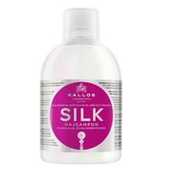 KJMN Silk Shampoo szampon do włosów z oliwą z oliwek i proteinami jedwabiu 1000 ml