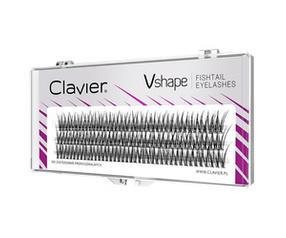 Vshape Fishtail Eyelashes kępki rzęs 10mm