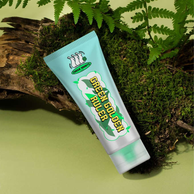 Chasin' Rabbits Green Golden Ruler Rewitalizujący krem do twarzy, 100 ml