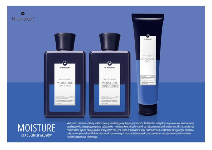 HH SIMONSEN Nawilżający Szampon Do Włosów, 250 ml