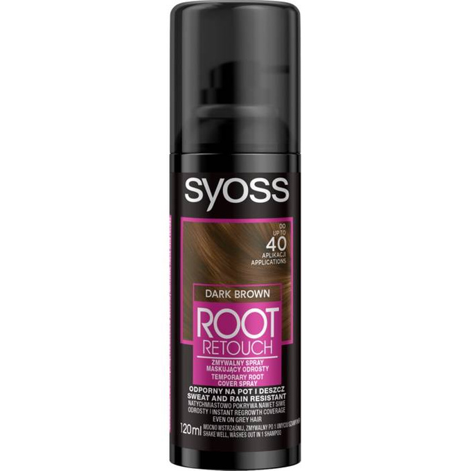 Root Retouch spray do maskowania odrostów Ciemny Brąz 120 ml