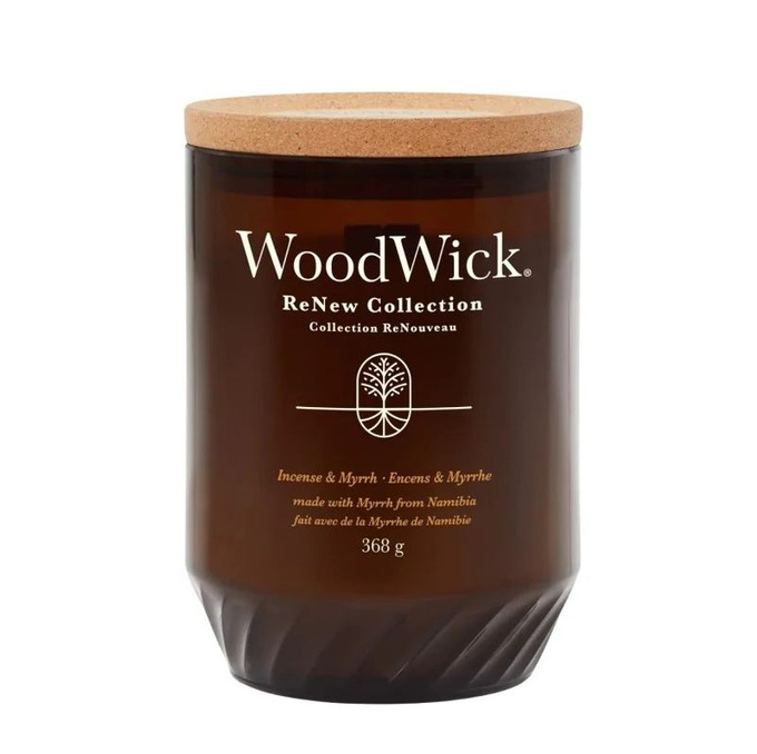 Woodwick RENEW - INCENSE & MYRRH - świeca duża 368 g