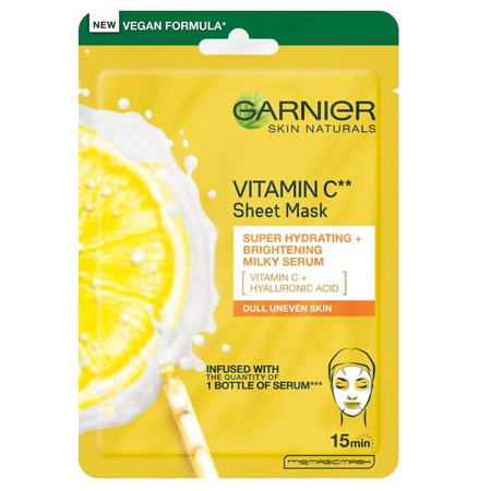 Skin Naturals Vitamin C Sheet Mask nawilżająca maska na tkaninie z witaminą C 28g