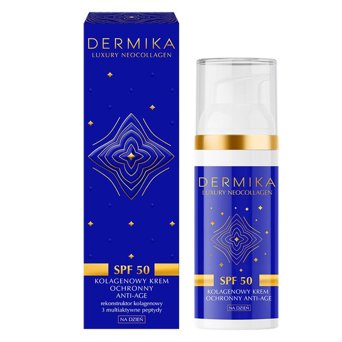 Dermika Luxury neocollagen Kolagenowy krem na dzień ochrona anti - age SPF 50 ml